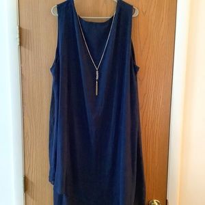 Navy Blue Dress J M Collection Sz 3X